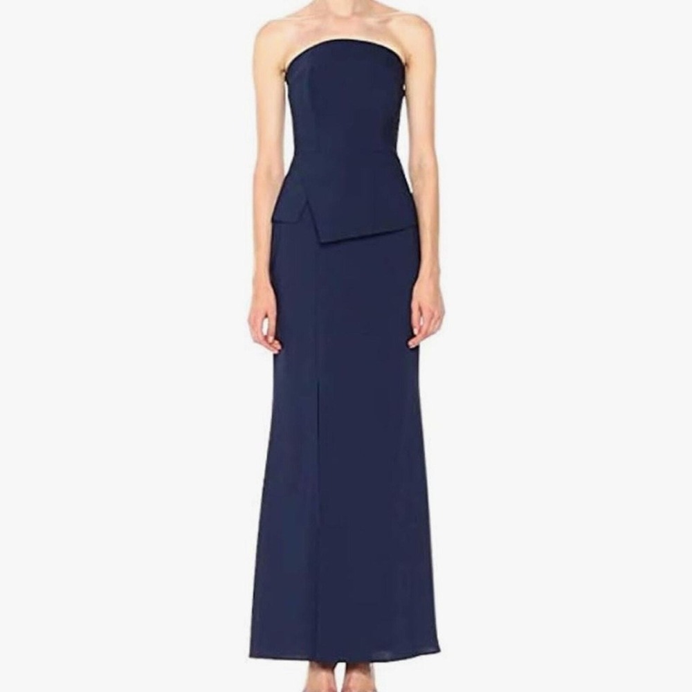 Laundry by shelli segal brand new navy blue strapless gown! Size 4